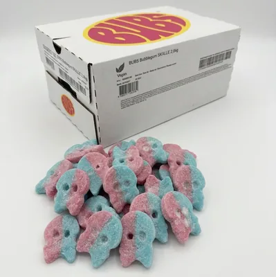 BUBS Bubbelgum Skulls, wholesale Swedish candy
