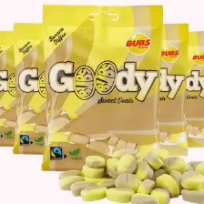 BUBS Goody Banana/Toffee, wholesale Swedish candy