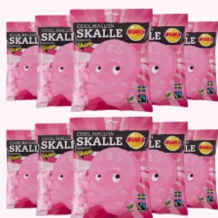 BUBS BUBS Raspberry/Cool Hallonskalle skum, Swedish candy by the case