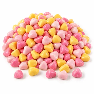 Candy Coated Marshmallow Hearts, wholesale Swedish candy