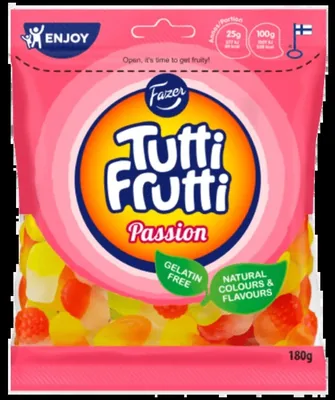 Fazer Tutti Frutti Passion, wholesale Swedish candy