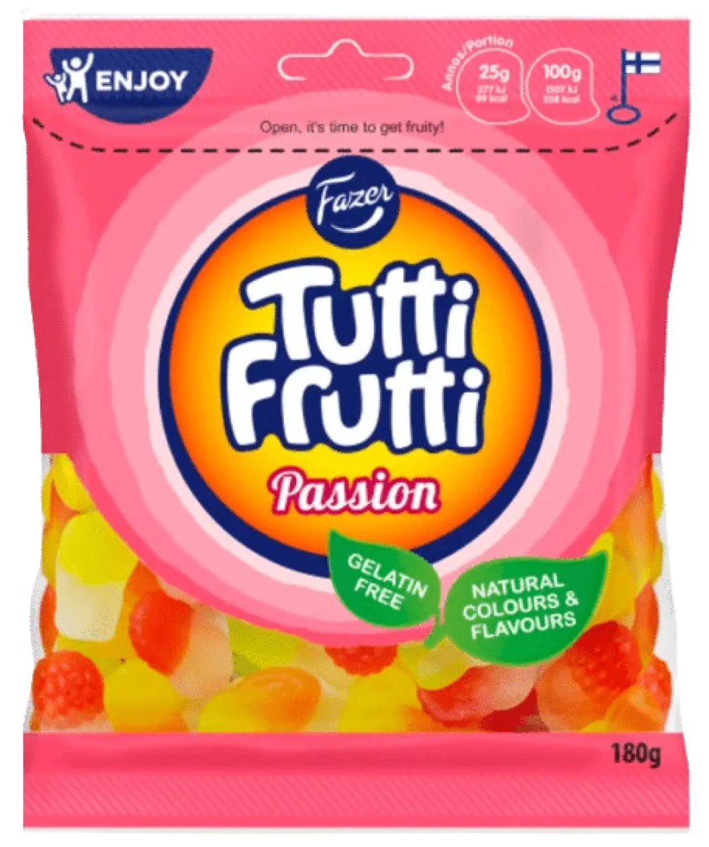 Fazer Fazer Tutti Frutti Passion, Swedish candy by the case