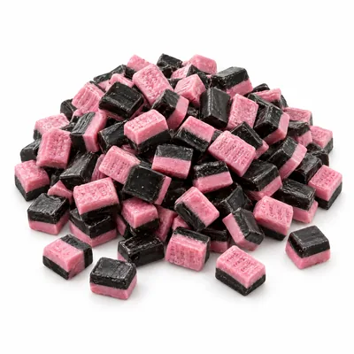 LONKA FUDGE LICORICE/RASPBERRY, wholesale Swedish candy