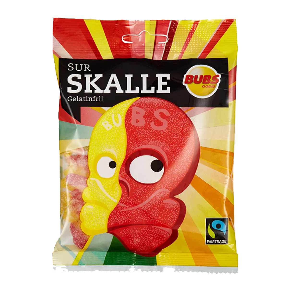 BUBS Bubs Sour Skull, Swedish candy by the case